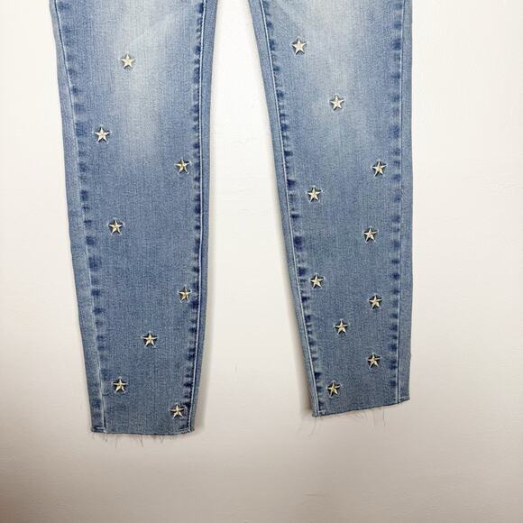 Judy Blue High Rise Skinny Fit Embroidered Stars Stretch Jeans Women’s Size 3/26 - Picture 3 of 8